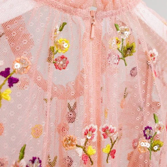 Needle & Thread Pink Floral Maxi Dress - Picture 8 of 10